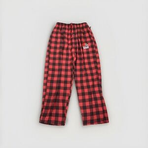 CLEVELAND BROWNS PLAID FLANNEL‎ PAJAMA PANTS Embroidered Logo Adult L